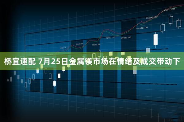 桥宜速配 7月25日金属镁市场在情绪及成交带动下